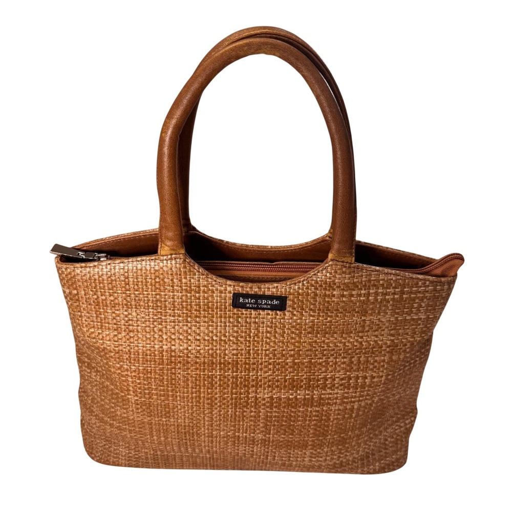 kate spade Tan Woven Tote Bag